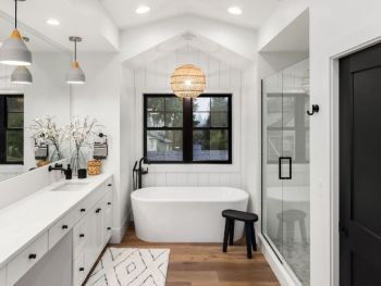 Remodeled bathroom by Brenner Cox